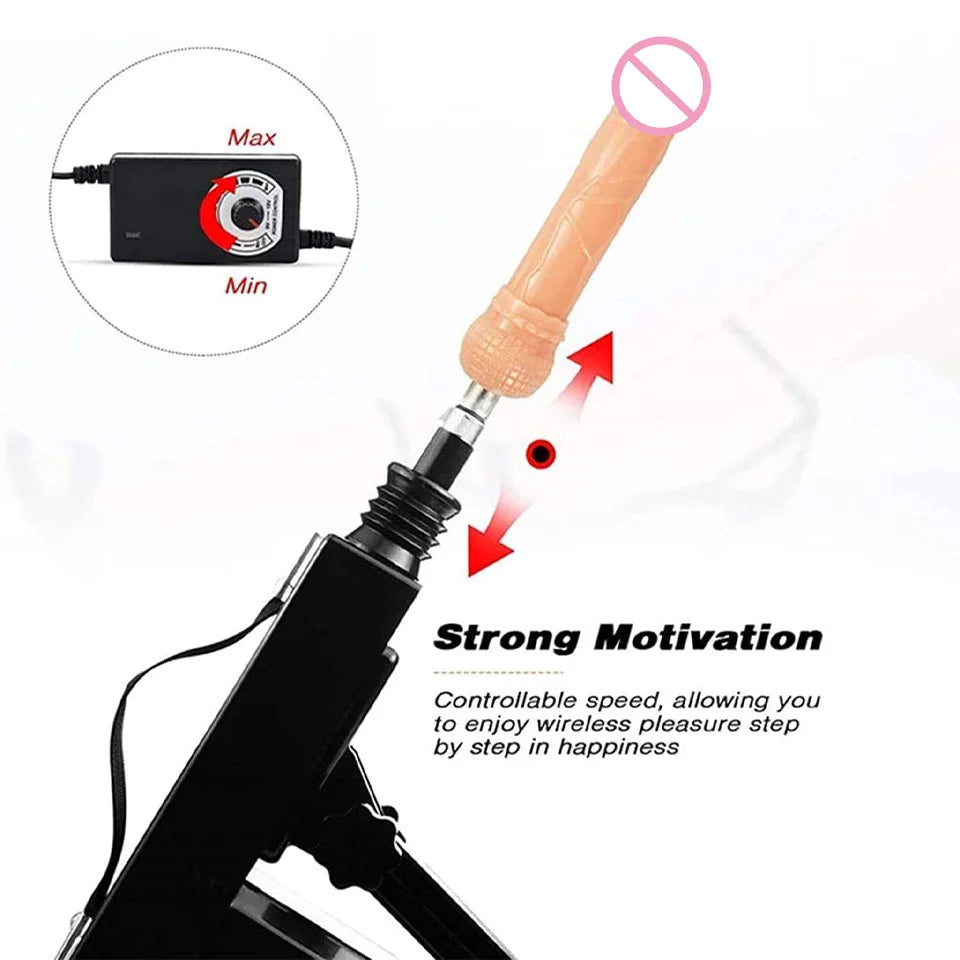 ROUGH BEAST Sexmaschine für Frauen und Männer mit Dildoaufsatz, automatische Masturbationsmaschine, 3XLR-Anschluss, Sexspielzeugprodukte