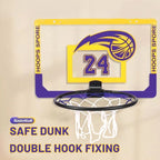 Children's wall mounted silent non porous foldable basketball stand indoor and outdoor activity basketball stand with basketball