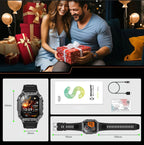 2026 TANK Neue 1400mAh Militär GPS Smartwatch Herren 2.01" AMOLED-Bildschirm 10ATM Wasserdichte Uhr SOS Anruf Taschenlampe Smartwatch iOS