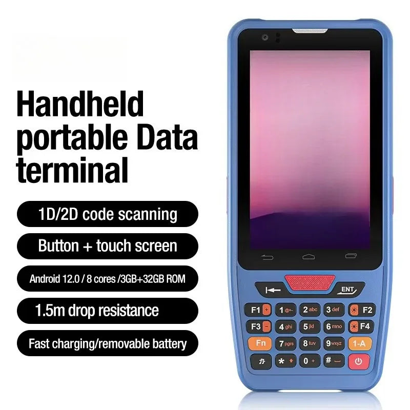 IP67 4 Zoll wasserdichter robuster Industrie-PDA Handheld Android PDA Tragbares Datenterminal NFC Datensammler für Inventur