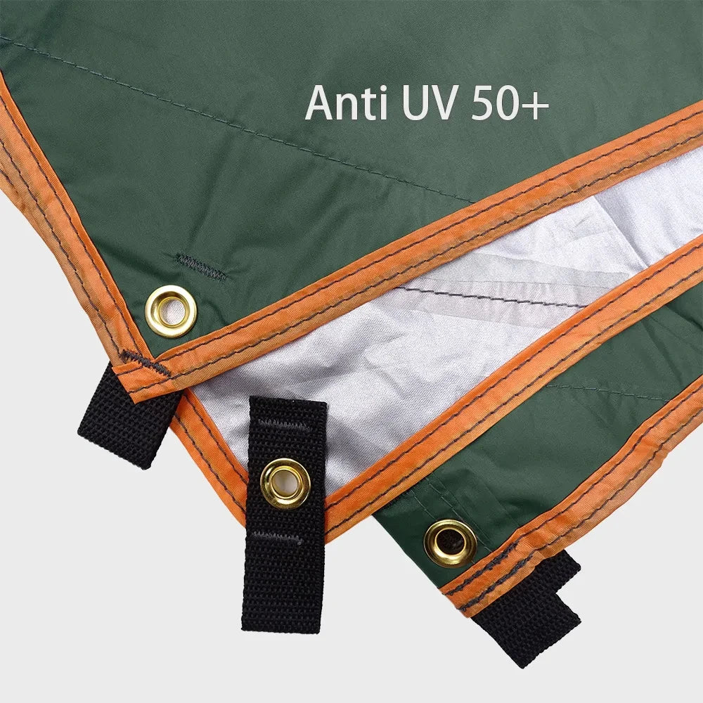 Campingplane Wasserdichtes Zelt Touristenmarkise Schatten Gartenüberdachung Strandsonnenschutz Outdoor Ultraleichter Sonnenschutz Wandern Rucksackreisen
