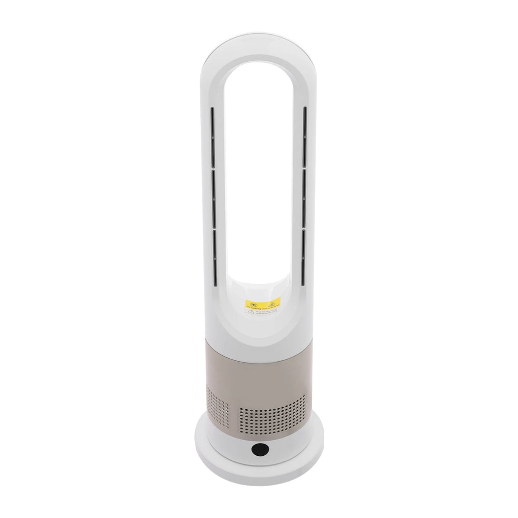 Blattloser Ventilator zum Kühlen und Heizen 220 V mit Timer, Fernbedienung, 8 Windstärken, leise, für Zuhause, Klimaanlage, Heizung, LED-Anzeige