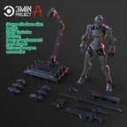 SHEIK MAINLAND 3MIN PROJECT A 3.75 Zoll super bewegliche humanoide Körper starke Attacke Alien Figur Bausatz Modell Spielzeug Sammlung Geschenk