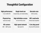 IP67 4 Zoll wasserdichter robuster Industrie-PDA Handheld Android PDA Tragbares Datenterminal NFC Datensammler für Inventur