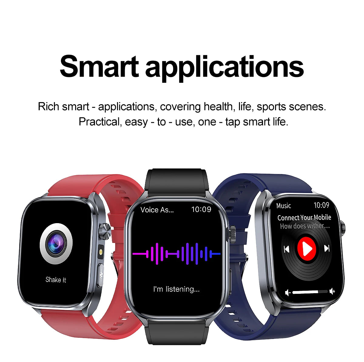 Neue Gesundheitsuhr Harnsäure Blutdruck Blutsauerstoff Körperanalyse Körperfett Smartwatch EKG+PPG Bluetooth Anruf Uhr Frauen Männer