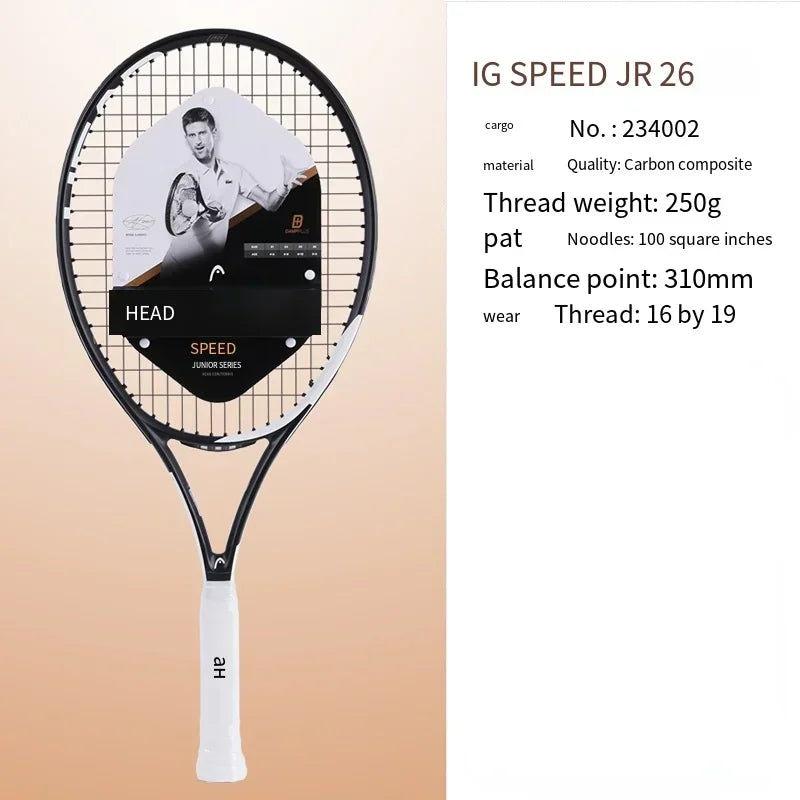 HEAD 2026 Neuer Carbon Tennisschläger für Herren Damen Tenis Raquete Blau