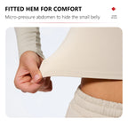 Hearuisavy Sommer Damen Fitness Langarmshirt Leichtes Gym Workout Top Atmungsaktive Schnelltrocknende Yoga Kleidung Sportbekleidung