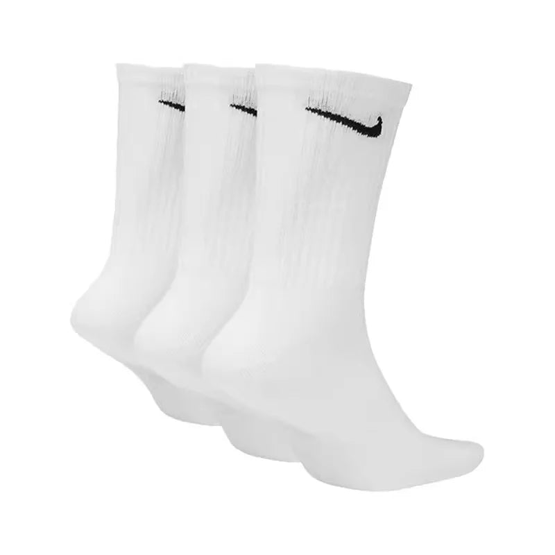 Nike Logo Athletic Hohe Socken Training Wadenhohe Socken Unisex Style Kombipack Weiß SX7676-100
