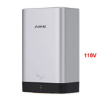 AIKE Automatischer Wand-Händetrockner Tragbarer Mini-Händetrockner WC Hände trocknen 10-15s Schnelles Trocknen 900W 110V oder 220V AK2822