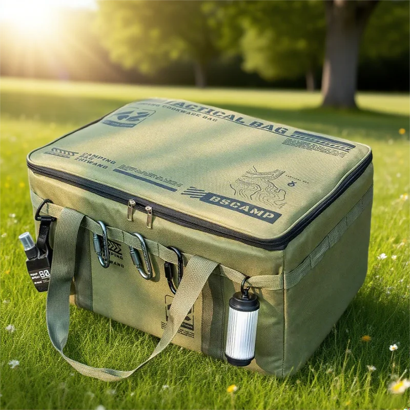 30-42L Taktische Camping-Aufbewahrungstasche Isolierte Klappbox Wasserdichte Picknick-Geschirr Feldausrüstung Outdoor-Ausrüstungs-Organizer Hauptbild