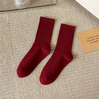 33 Farben Sommer Baumwolle Weiche Socken Fröhlich Bunte Damen Mid-Tube Strümpfe Modetrend Rot Grün Knöchelsocken Herbst Strumpfwaren