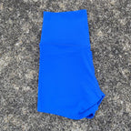 Sexy einfarbige Damen-Fitness-Sportshorts, hohe Taille, athletische Yoga-Shorts, Bein-Radfahren, umfassendes Training, Jogging, Squat-Proof