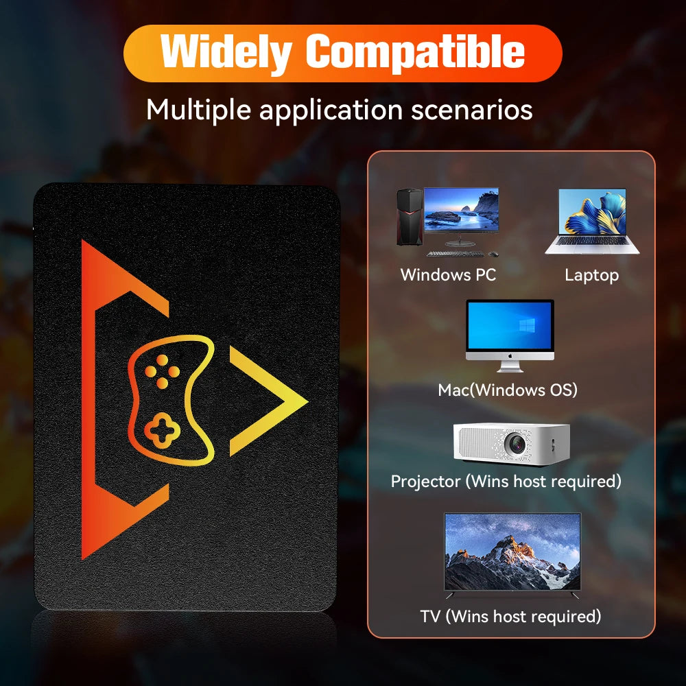 1TB tragbare Gaming-SSD 3 Systeme in 1 Spielekonsole 80+ Emulatoren für PS5/PS4/XBOX/XBOX One/PS3/SWITCH mit 16191 3D- & Retro-Spielen