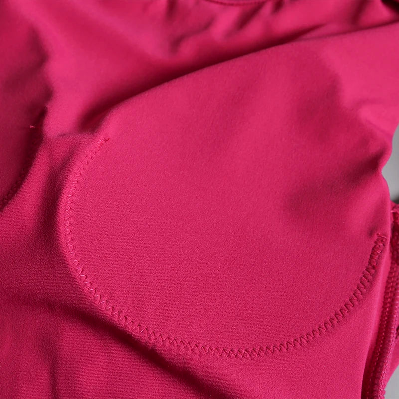 Sexy rückenfreies Sport-Top für Damen, fester Brustpolster, eng anliegendes, schnell trocknendes, schlankes Yoga-Oberteil, atmungsaktives Fitness-Shirt