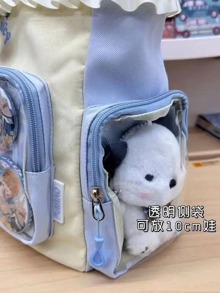 Neue Y2K Süße Japanische Ita Bag Lolita Mädchen Transparente Umhängetasche Große Kapazität Umhängetasche Lässige Tasche DIY Display Handtaschen