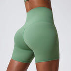 Hearuisavy Damen Yoga Shorts Sommer Soft Buttock Lift Gym Leggings High Waist Sport Shorts Damen Running Workout Shorts Female