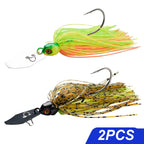 Spinner Bait 7g/9g/12g/14g/21g Angelköder Kit Set Pesca Chatter Weedless Metallblatt Gummifischkopf Haken Draht Spinnerbait