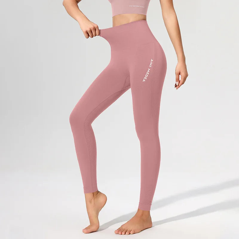 Pfirsich Lift Hüfte Hohe Taille Yogahose Damen Stretch Eng Trainingshose Laufen Sexy Fitnesshose