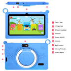 Neue globale Android Version 7 Zoll Tablets Quad Core 4GB+64GB ROM 5G WiFi Google Kids Tablets Tragbare kindersichere Schutzhülle