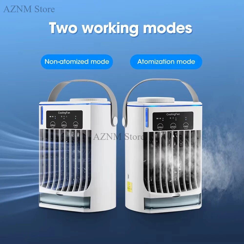 Mini-Klimaanlage Luftkühler Ventilator Tragbarer Wasserkühlungsventilator Mobile Klimaanlage für Zimmer, Büro, Autos