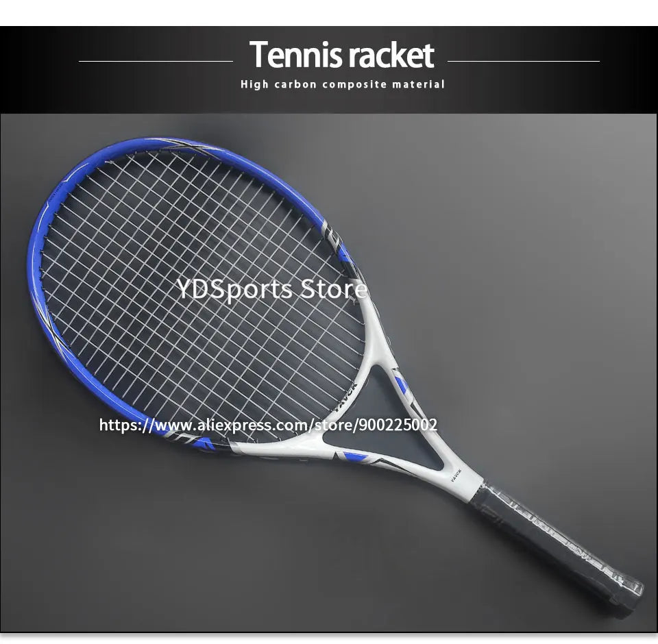 Professioneller Ultraleichtschläger aus Verbundkohlenstoff-Aluminiumlegierung, Tennisschläger 45-55LBS, Trainings-Tennisschläger Unisex Trainer
