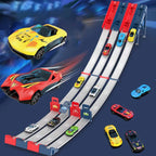 Kids Toy Racing Track Toy Vehicle with Alloy Car Slot Car Race Track Set Educational Game Boys Toys for 6 7 8-12 Years Boy Gifts