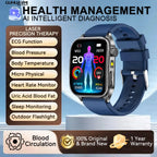 2026 Neue Gesundheits-Smartwatch Lasertherapie Reduziert Drei Hochs Blutsauerstoff Blutdruck Harnsäure Blutfette EKG-Smartwatch Für Herren