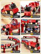 44 Teile/Set Elektrische Eisenbahn Schienensets Zusammenbau Schienenwagen Spielzeug Junge Pädagogisches Simulationsmodell Weihnachts-Geburtstagsgeschenk