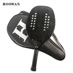HOOWAN BLACKSHARK Beachtennis Schläger Carbon UD Graphit Raue Oberfläche Weicher Weißer EVA Kern Schläger Beachtennis 22MM