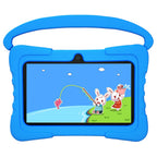 7-Zoll Kinder-Tablet Android 13 Quad Core 4GB RAM 64GB ROM 4000mAh WiFi Bluetooth Kindergeschenk Kindersoftware mit Silikonhülle