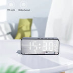 Radiowecker FM Bluetooth Lautsprecher Tragbarer Subwoofer Caixa De Som Sound Box Musik Drahtlose Mini Tieftöner Bocina Lampensäule