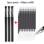 Gelstifte Set 0,5 mm Schwarz Blau Rot Nachfüllung Gelstift Rundspitze Schul- & Bürobedarf Schreibwaren Kawaii Zubehör Schreibwaren