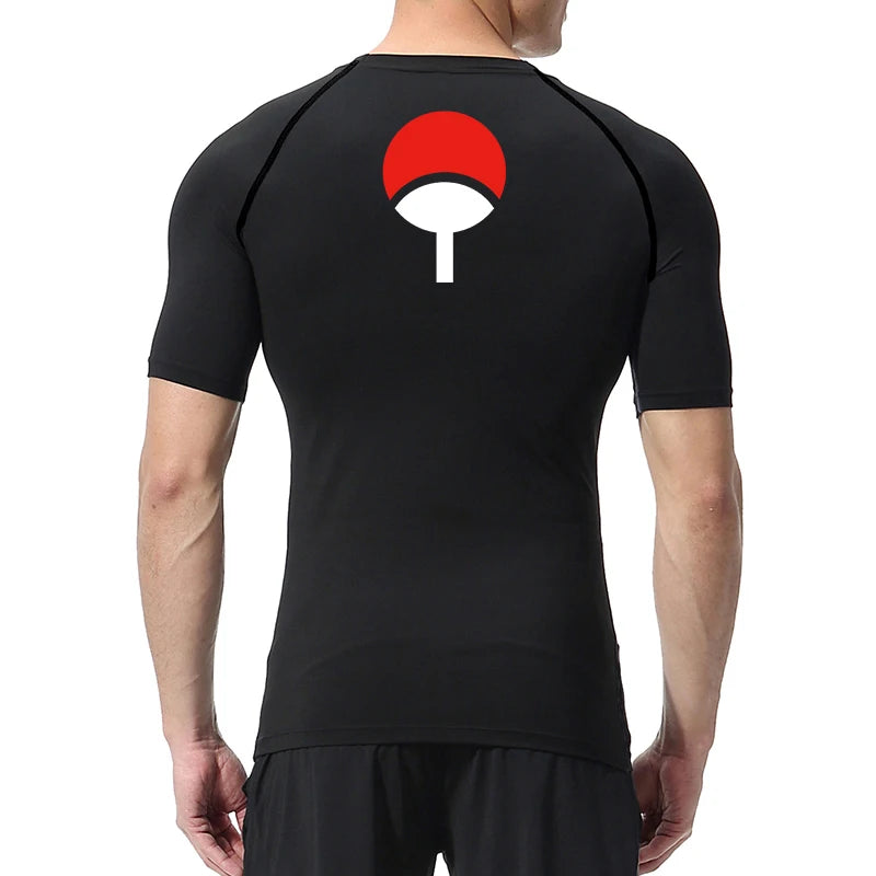 Grafische Kompressionsshirts für Herren, athletisch, schnell trocknend, Rash Guard, dehnbar, Baselayer, Unterhemden, Fitnessstudio, Workout, Lauf-T-Shirt-Oberteile