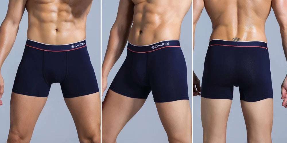 4 Stück Boxershorts Herrenslips Homme Unterhosen Boxershorts Unterwäsche für Männer Baumwolle Herren-Paar Sexy Set Calecon Lot Soft Box