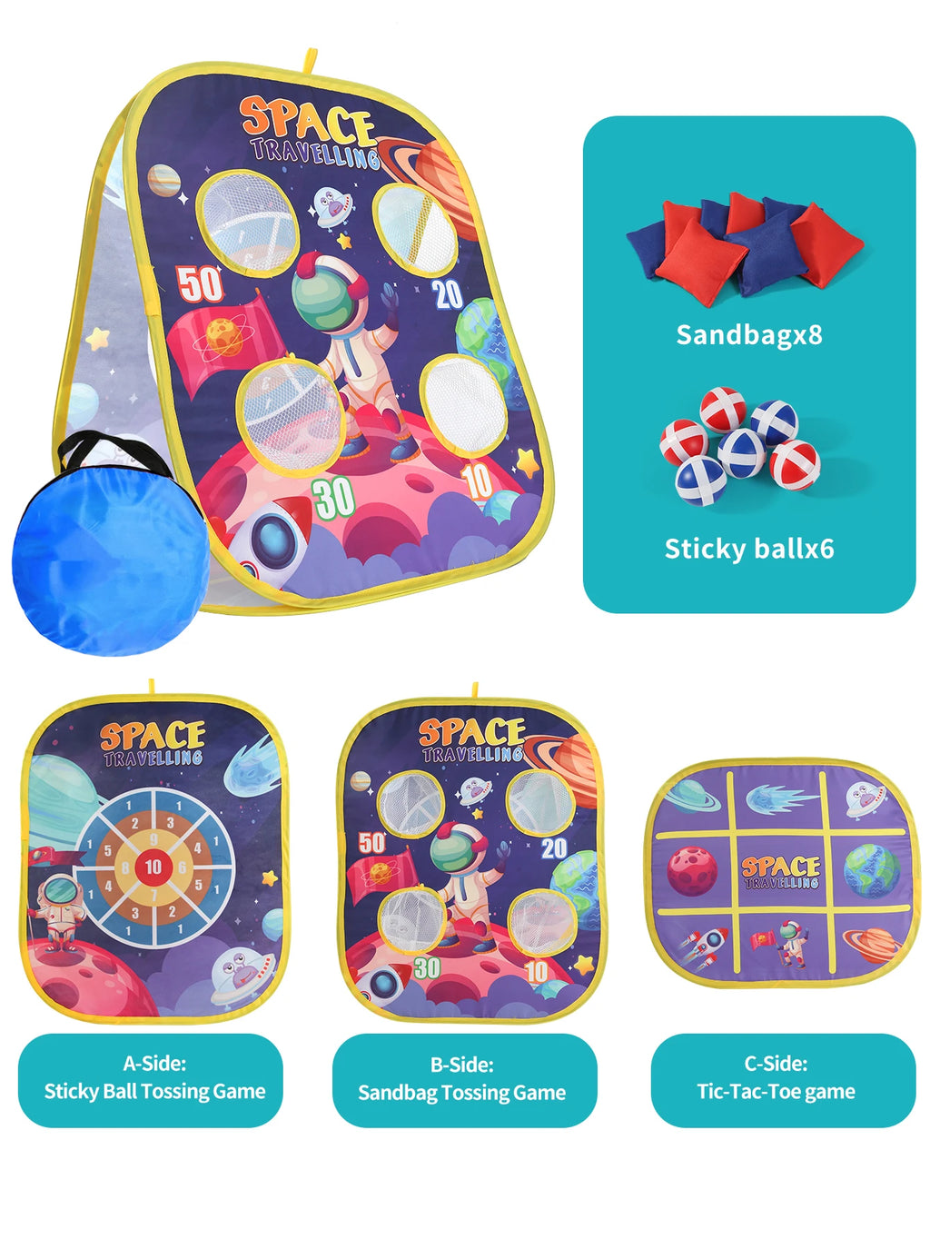 3-in-1 Bohnensackwurfspiel-Set für Kinder - Interaktives Eltern-Kind-Spielzeug für Schulsport, Geburtstag & Ostergeschenke