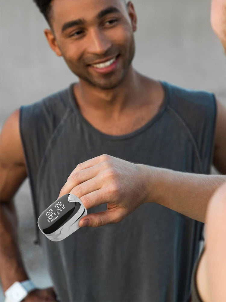 Pulsoximeter Tragbarer Fingerspitzen-Puls-Blutsauerstoffsättigungsmonitor mit LED-Anzeige Fingerspitzen-Oximeter zur SpO2-Messung Gesundheitsfürsorge