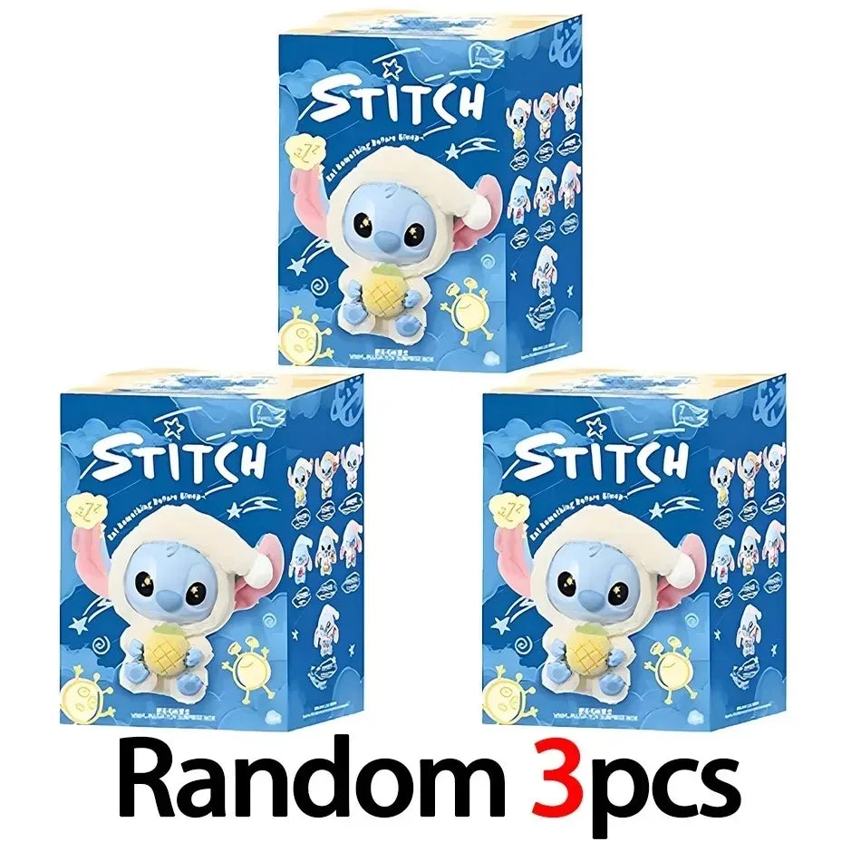 2025 Sales Stitch Blind Box Tasche Iss etwas vor dem Schlafengehen Serie Vinyl Anhänger Niedliche Puppe MysteryBox Flauschige Puppe Überraschungsgeschenk