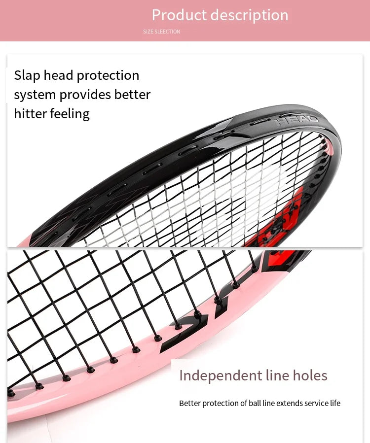 HEAD 2026 Neuer Carbon Tennisschläger für Herren Damen Tenis Raquete Blau