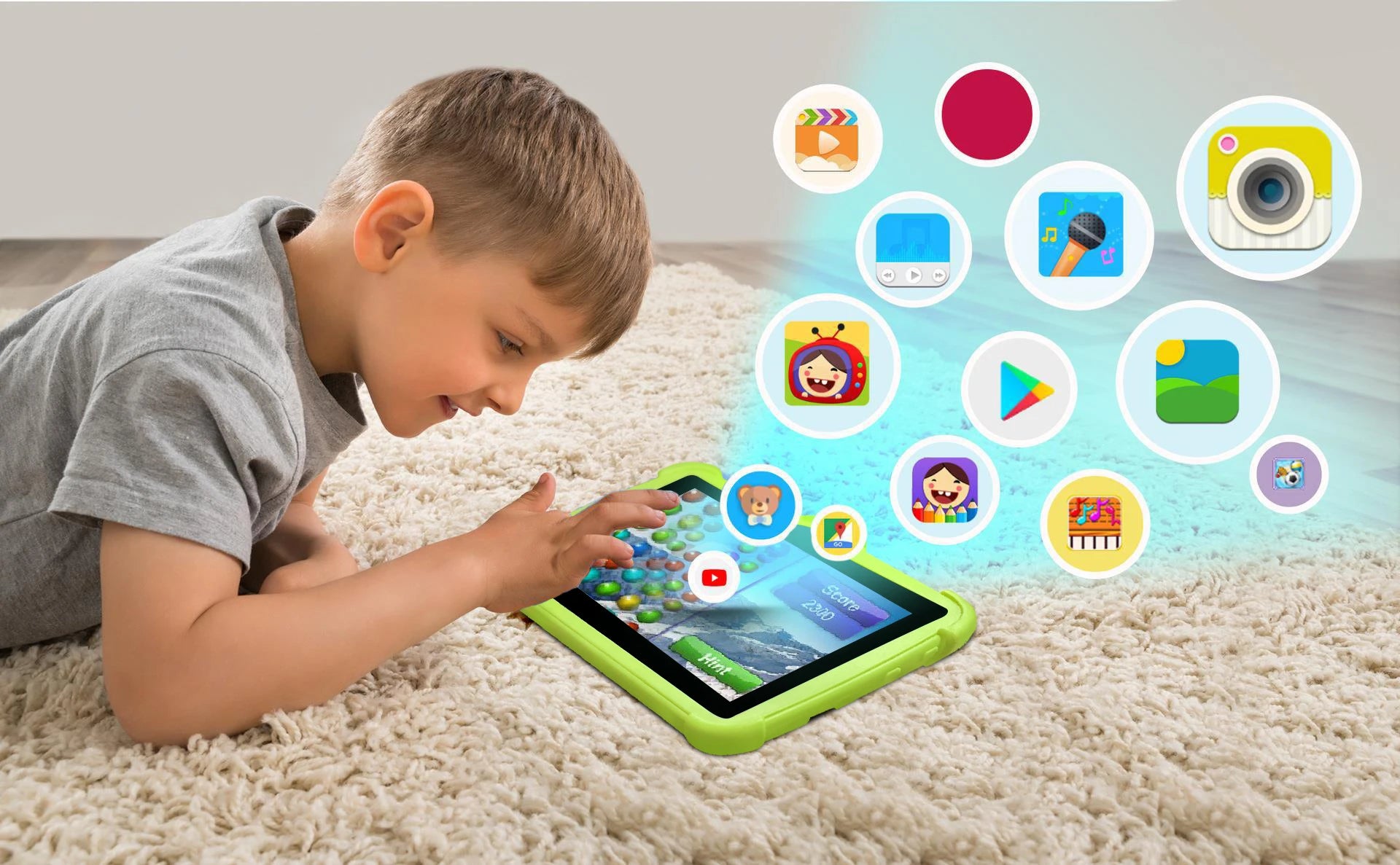Neues 5G WIFI 7 Zoll Android Kinder-Tablet Quad Core 4GB RAM 64GB ROM Dual-Kameras Günstiges und einfaches Kindergeschenk Tablet PC