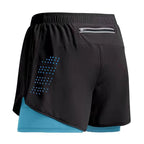 Neue Herren Laufshorts Gym Sportshorts 2 in 1 Schnelltrocknende Workout Trainings Gym Fitness Jogging Short Pants Sommer Herren Shorts