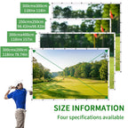 Caiton Golf Impact Screen – Geräuschlos, HD, Reißfest, Schwungtraining für Innen- und Außenbereich, Einfacher Aufbau, Schlagschutz, Verschiedene Größen