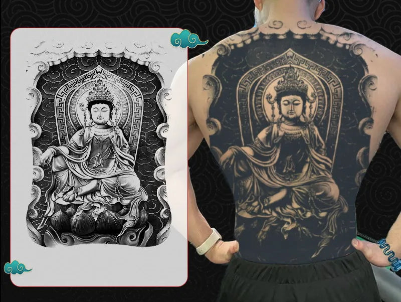 Magic Juice Tinte Wasserdichte Tattoo Aufkleber Große Größe Kräutersaft Temporäre Tattoos Männer Body Art Drache Tiger