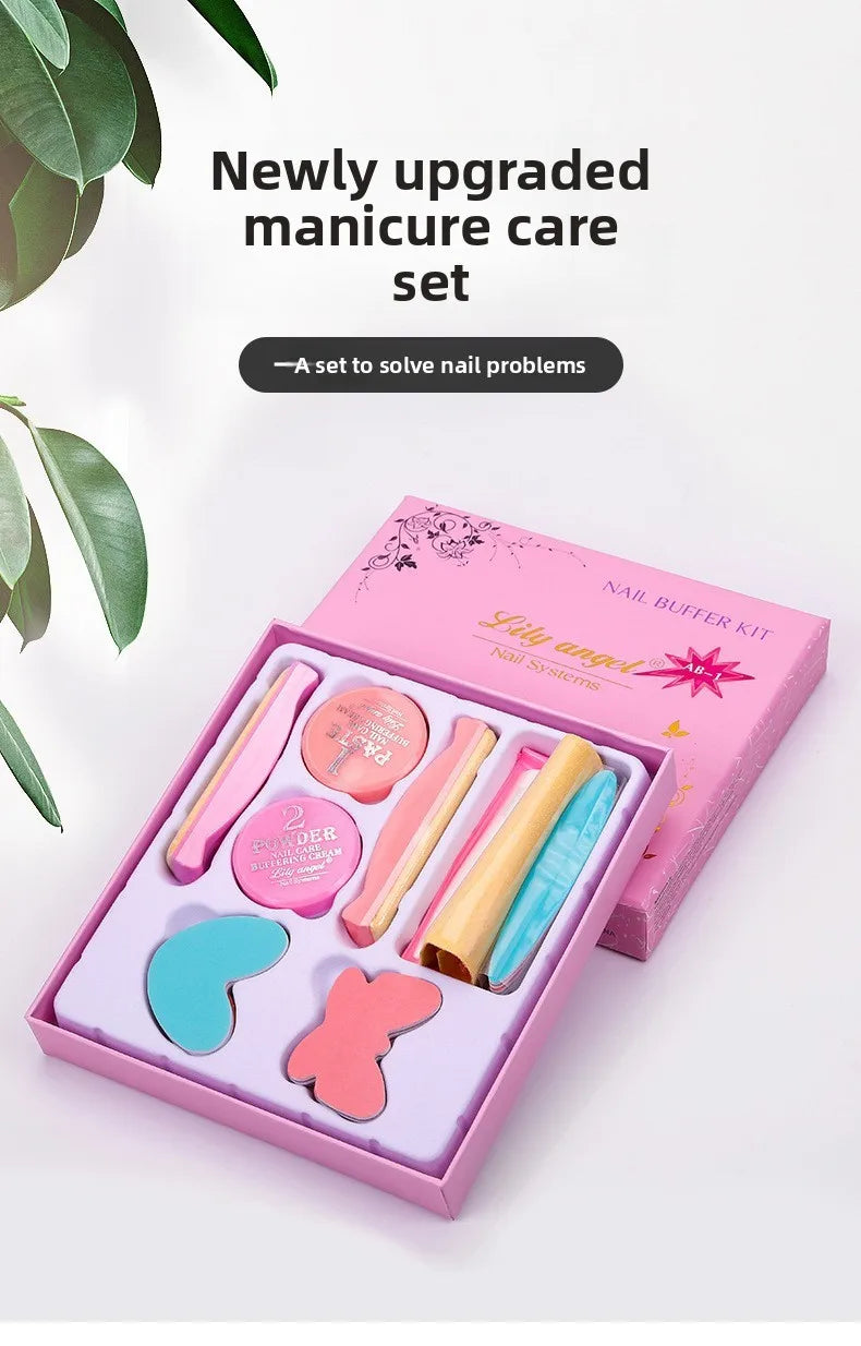 Maniküre-Set Pulver-Nagel-Kit Stärker Professionelle Vielseitige Werkzeuge für Reisen Mädchen Frauen Home Beauty Polierwachs