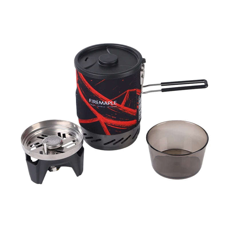 Fire Maple Star X1 Campingkocher Outdoor Wander Kochsystem mit Kocher Wärmetauscher Topf Schüssel Tragbare Gasbrenner FMS-X1