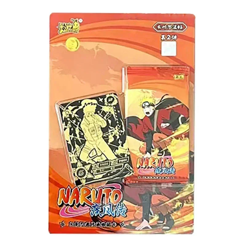 KAYOU Original Naruto-Kartenbox Anime-Figurenkarten-Boosterpack Sasuke-Sammelkarten-Spielzeug Weihnachtsgeburtstagsgeschenk für Kinder