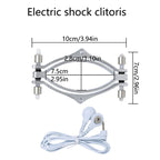 Elektrische Schock Brustwarzenklemmen BDSM Bondage Schamlippenklammer Klitoris-/Penispulsator E-Stimulations-Massagehandschuh/-Pad SM Roller Sexspielzeug für Paare