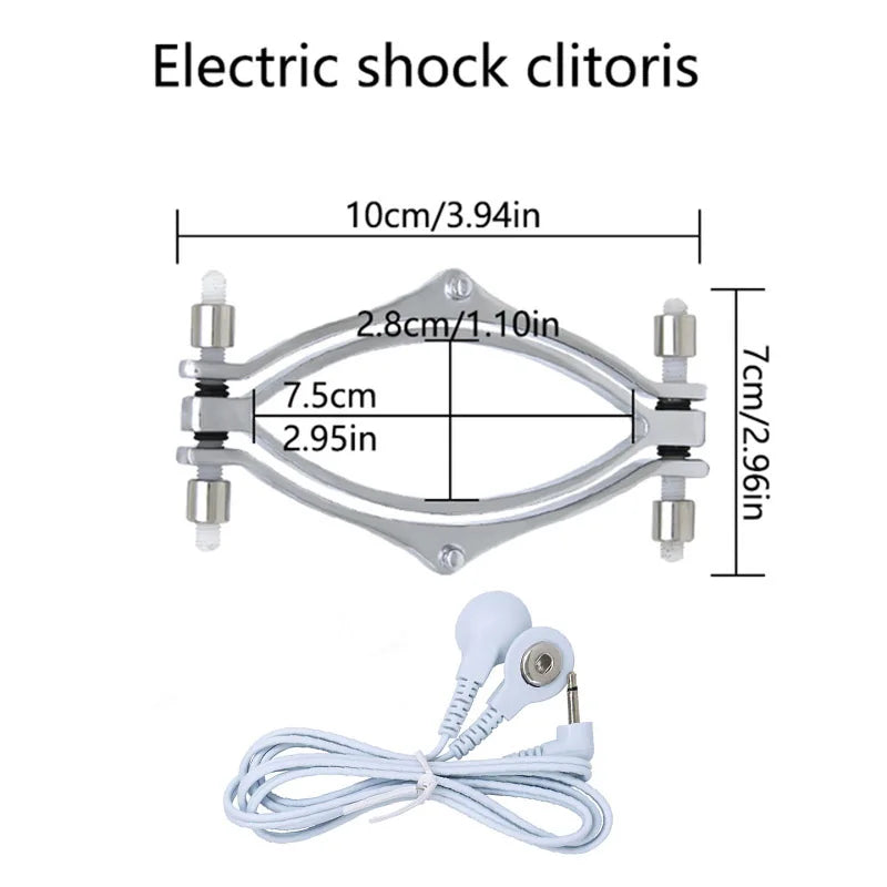 Elektrische Schock Brustwarzenklemmen BDSM Bondage Schamlippenklammer Klitoris-/Penispulsator E-Stimulations-Massagehandschuh/-Pad SM Roller Sexspielzeug für Paare