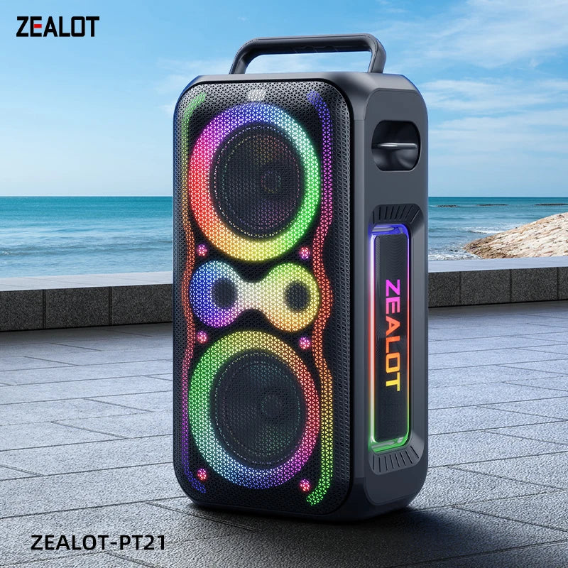 ZEALOT-PT21 200W Kabelloser Bluetooth-Lautsprecher, tragbarer Outdoor-Lautsprecher mit sattem Bass, Stereokopplung, Reverse Charging, Hauptbild