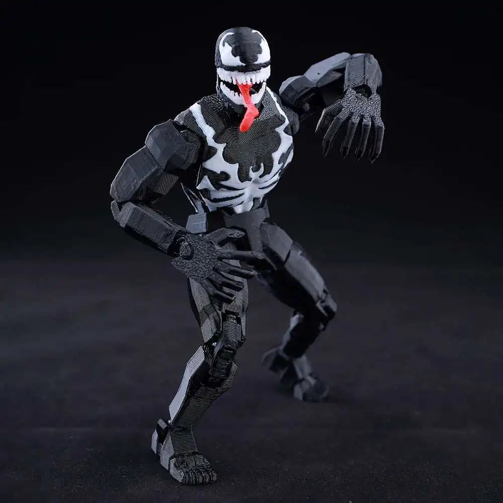 Venom Spider-Man Lucky13 Dummy13 Actionfiguren – 3D-gedruckte T13-Mehrgelenk-Shapeshift-Mannequin-Anime-Sammelspielzeuge