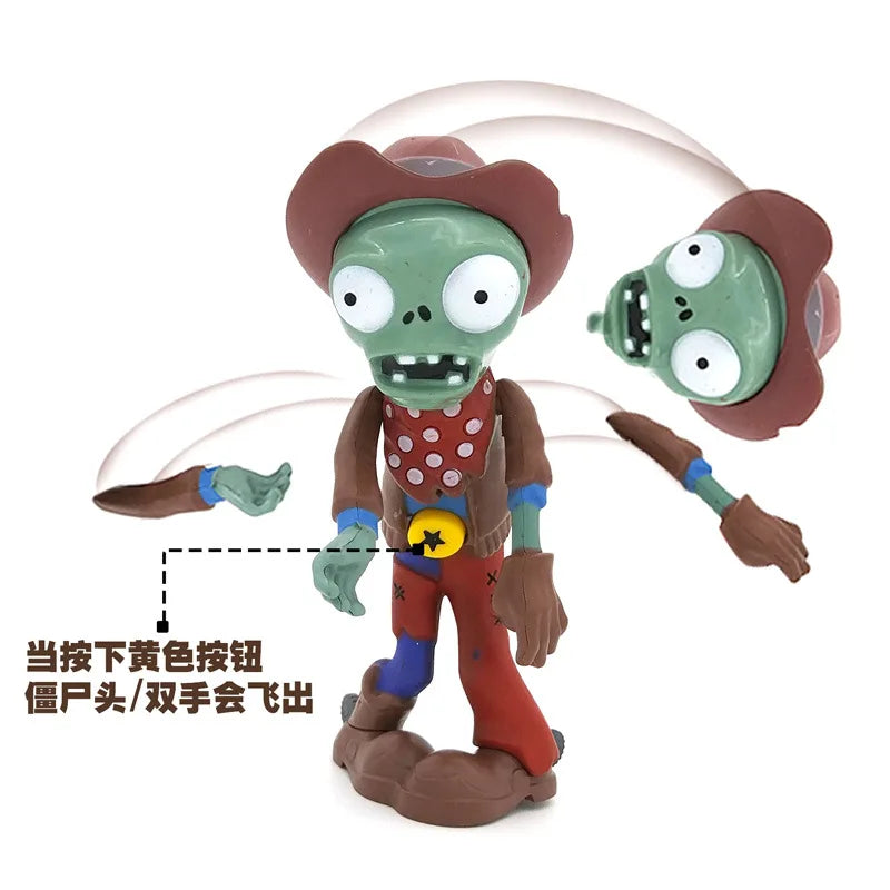 PLANTS VS ZOMBIES Verrückter Dave Spiel Actionfigur Straßensperre Eimer Totengräber Zombie Modell Puppe Kinderspielzeug Kindergeschenke
